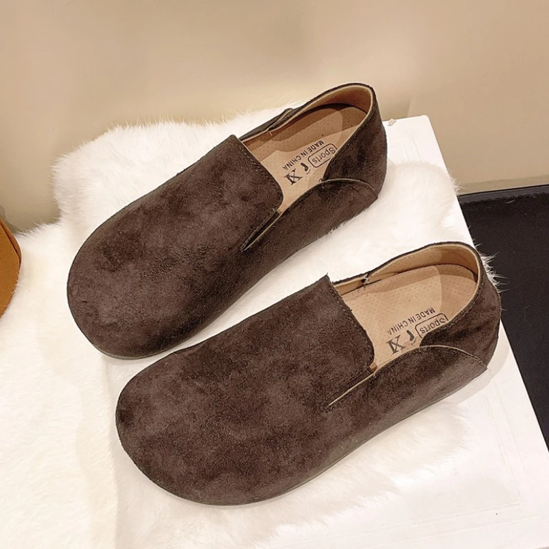 

Women Flats Loafers Shoes Casual Sneaker Fashion Sport Running Shoes 2025 Autumn Suede Dress Walking Shoes Office Zapatos Mujer