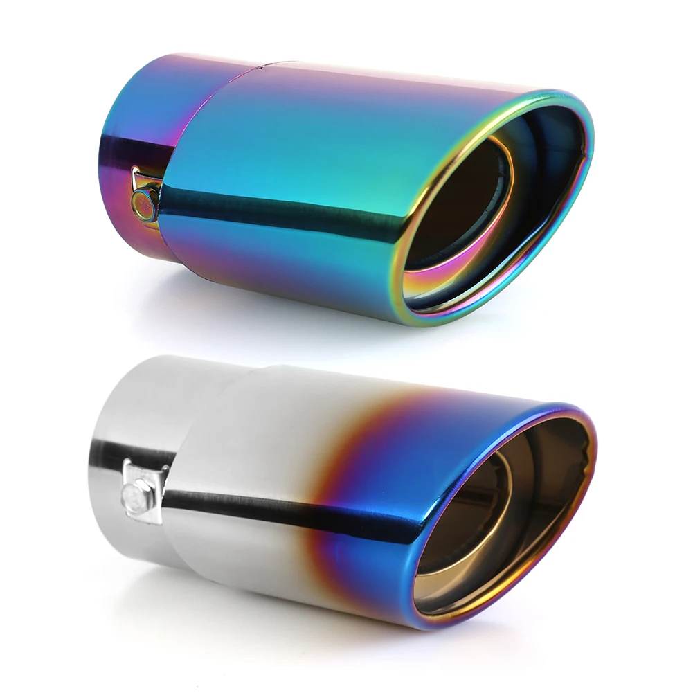 Multi-functional Burnt Color Stainless Steel Car Exhaust Tip Practical  Muffler Straight Tail Pipe Silencer