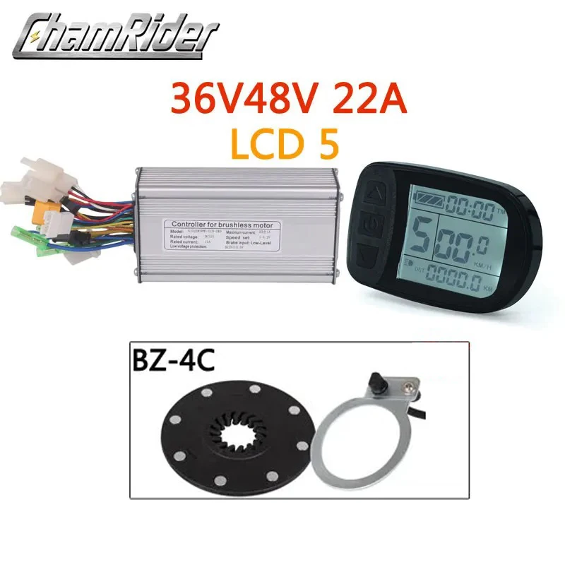 Ebike KT Controller Kit Dual Mode Sinus LCD5 Display PAS 36V 48V 52V 250W 500W 1000W 1500W 22A Elektrische Fiets Accessoires