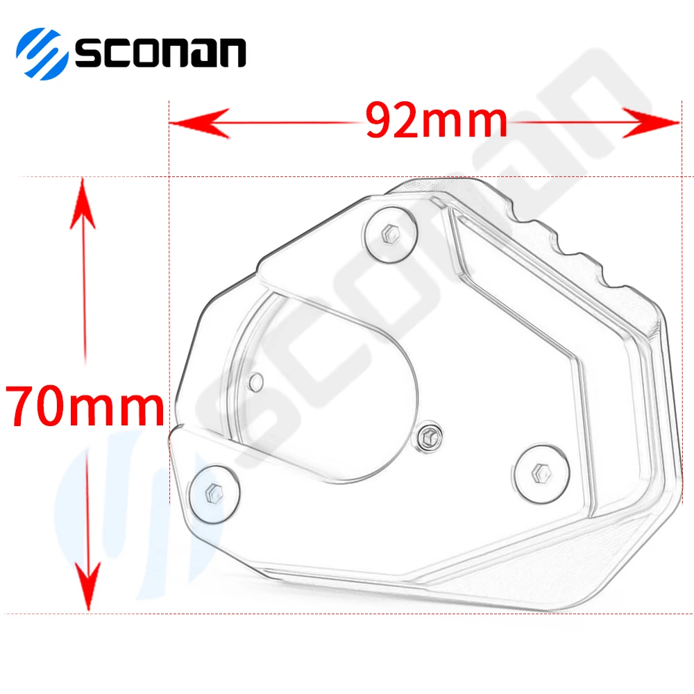 Per KTM DUKE125 250 DUKE 390 200 duke200 Duke 250 decorazione moto cavalletto cavalletto laterale estensione ingranditore Pad accessori