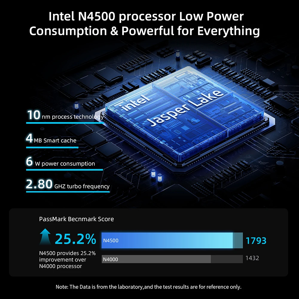 Immagine 7: BMAX B3 Pro PC con Windows 11, Intel N4500, 8GB RAM, 256GB SSD, HDMI, USB, Wi-Fi Dual Band, Supporta 4K a 60Hz, Grafica Intel HD, Mini PC