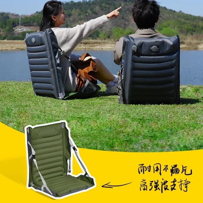 

Outdoor Camping Inflatable Chair, Fishing Portable Folding Stool, Music Festival Lounge Chair, Hiking Camping Mat