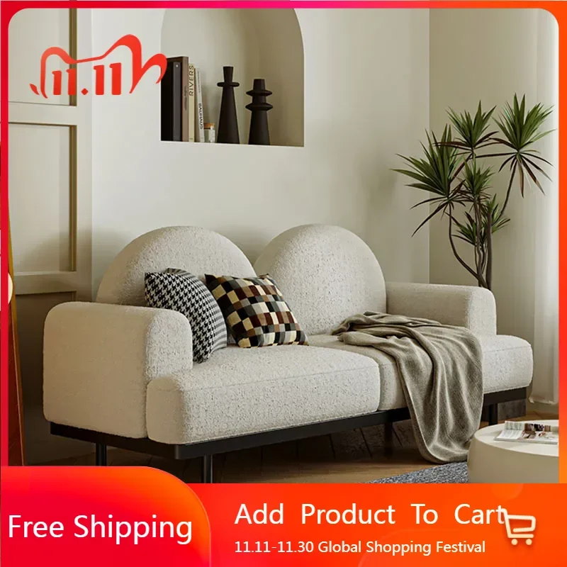 

Loveseat Sofa White Bean Bag Apartment Individual Modern Modular Sofa Bedroom Puffs Design Divani Da Soggiorno Home Furniture