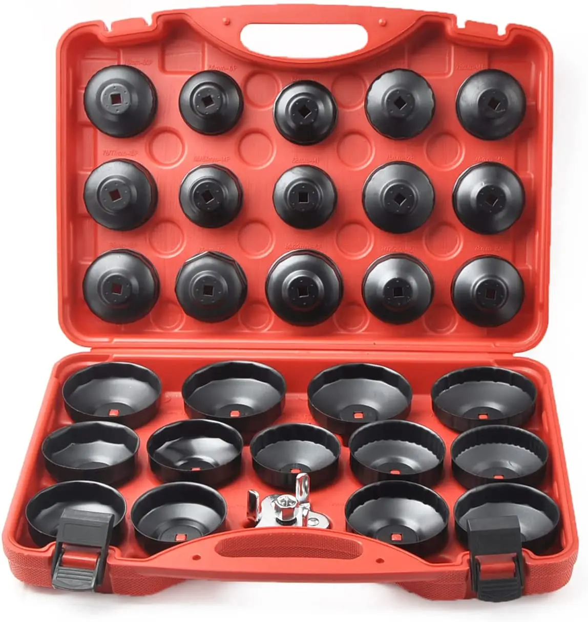 

Compatible for 30PCS Cup Type Oil Filter Wrench Set Socket Tool Set for Mercedes BMW VW Audi Volvo Ford