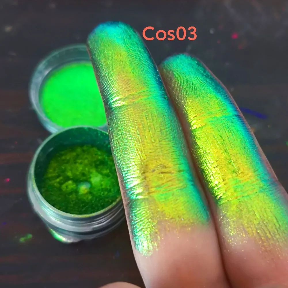 Glanzende Oogschaduw Oneindige Chroom Laser Oogschaduw Mini Ultra Fijne Kleurrijke Regenboog Oogschaduw Poeder 0.2G Glitter