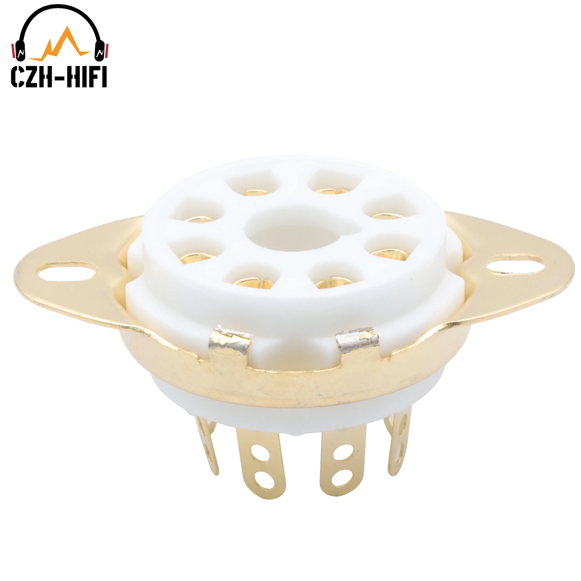 10 Stück 8-PIN K8A Oktal-Röhrensockel Keramik-Ventilsockel für KT88 EL34 5881 6SL7 6CA7 6L6 5AR4 6L6 Vintage Audio-Verstärker DIY – Detail 2