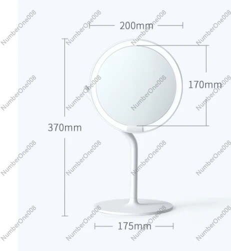 Seeking Light Makeup Mirror Mini Desktop LED with Light Portable Desktop Internet Red Sun Mirror Makeup Luminescent Mirror