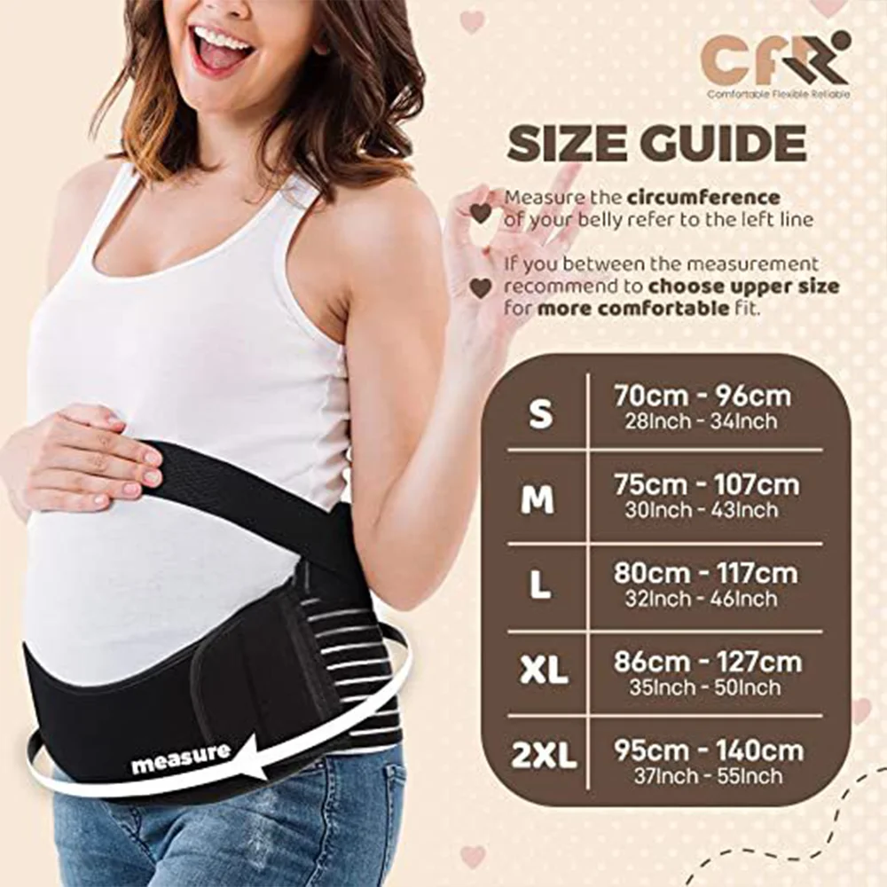 Faixa de barriga ajustável para gestantes, cinta abdominal maternidade, cintura, protetor de gravidez, roupas, costas