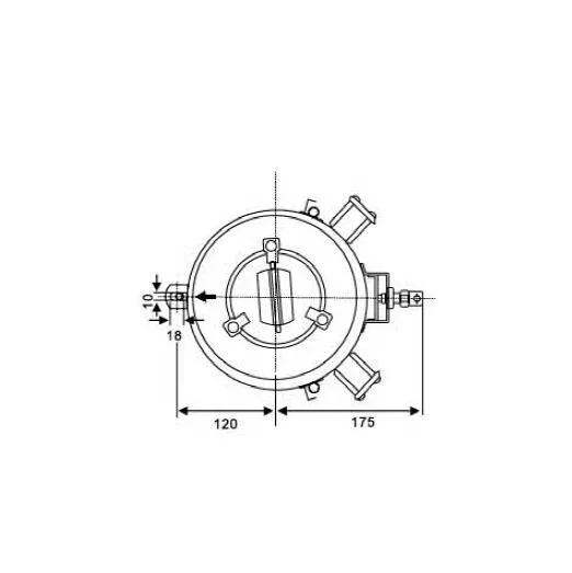 CXH-10B IMPA 370441 2*60W Stainless Steel Double Deck Navigation Signal Light-（Green, please note if other colors are needed）