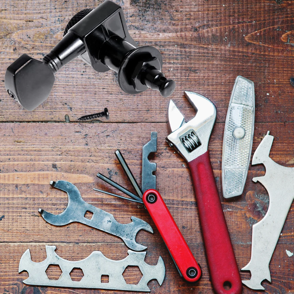 

6 шт. тюнеры с блокировкой гитары, многоразовые колышки для гитарных струн, герметичные колки, тюнеры для акустической или электрогитары