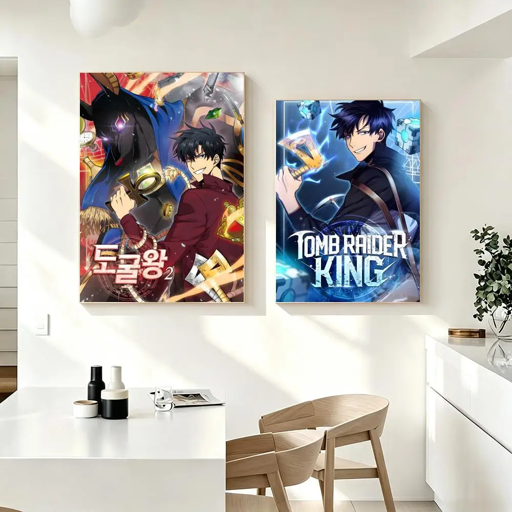 Manhwa Tomb Raider King Poster Poster HD Printing Fresh Elegant Style Wall Art Home Decor For Living Room Bedroom Gift