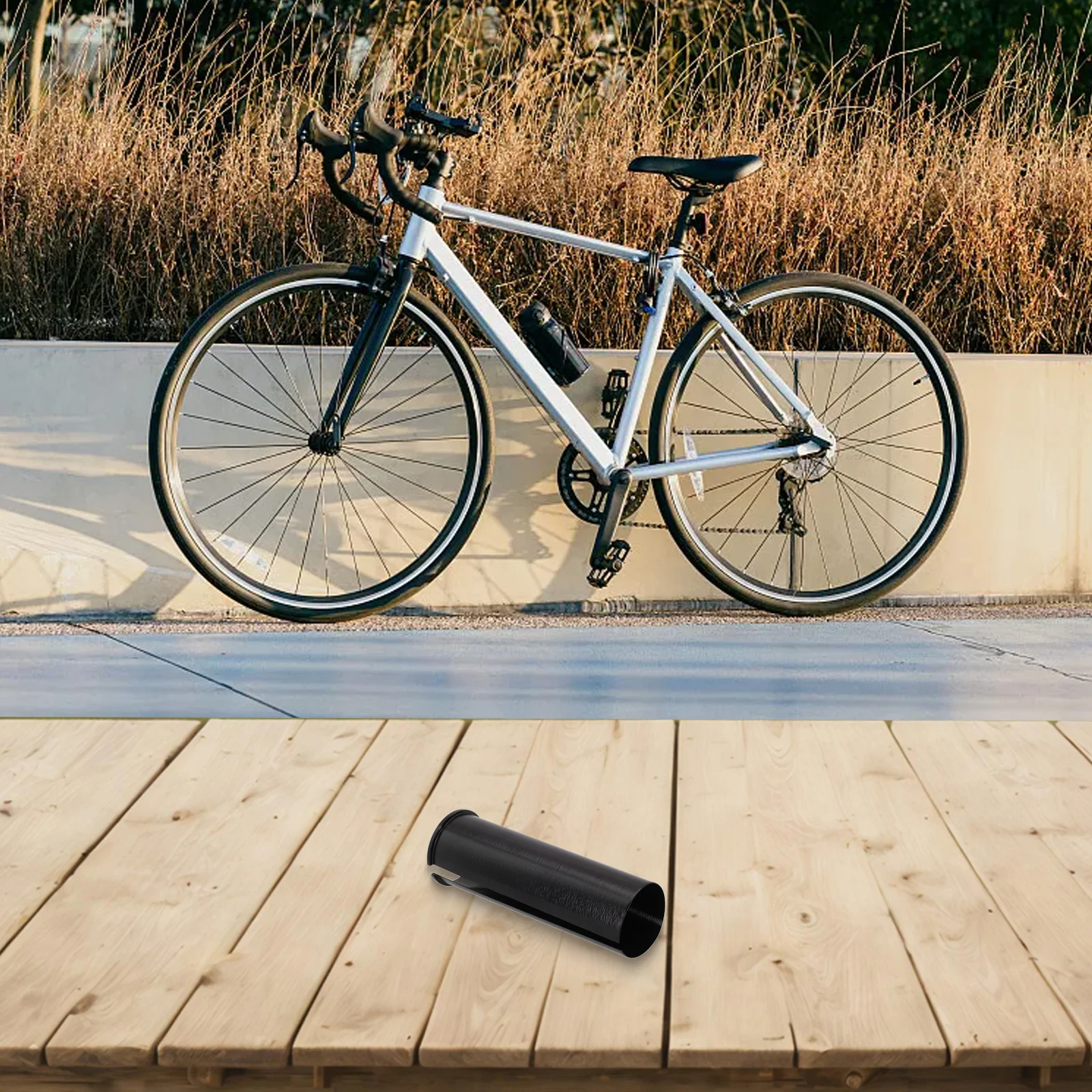 

Bicycle Seatpost Shim Control Aluminum Sleeve Shim 25.4 To 28.6MM Bike Seatpost Adapter Anodized Finish 100MM Length