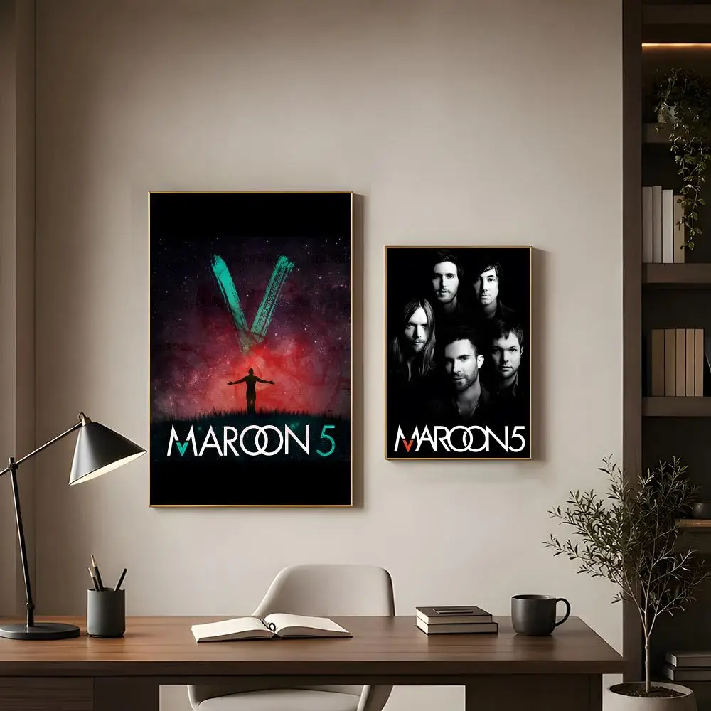 1pc M-Maroon 5 Poster Modern Interior Wall Decor & Trendy Home Highlights