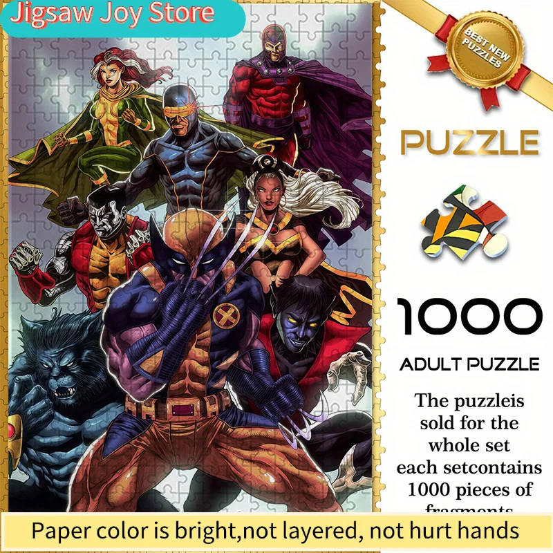 

Пазл-головоломка с тематикой Marvel Z12.8-56, сцена сборки Магнито - прочный, толстый пазл для самостоятельной сборки, игра-головоломка для взрослых