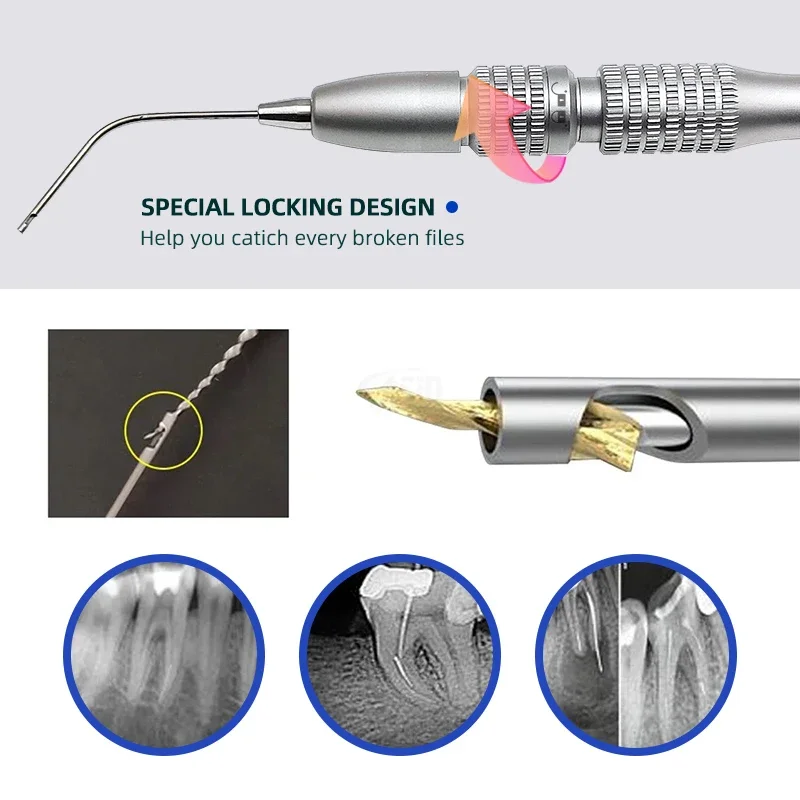 Dental Endodontic Endo File Removal System Kit Endo Broken File Removal Instrument Set Root Canal File Extractor For Clinic remo