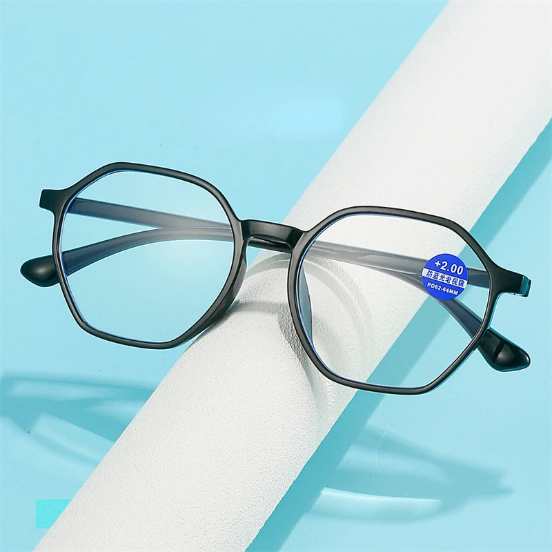 2023 Fashion Anti Blue Light Reading Glasses for Men Women Luxury Eye Protection Finished Eyewear +1.0+1.5+2.0+2.5+3.0+3.5+4.0