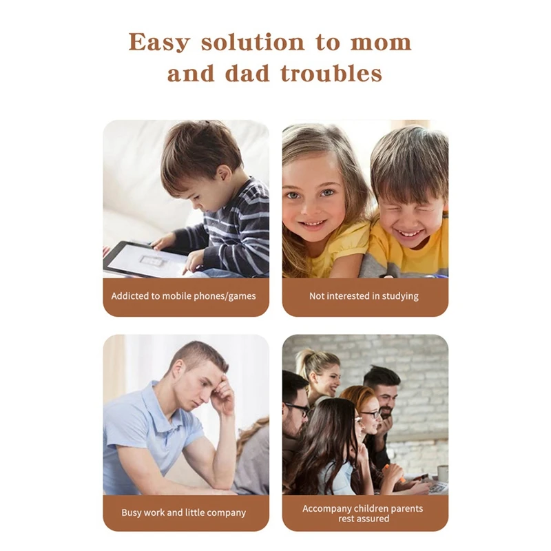 

【BUY NOW】AI интеллектуальный робот WiFi Voice Conversation Story Music Learning Machine Мини-интерактивная игрушка-робот