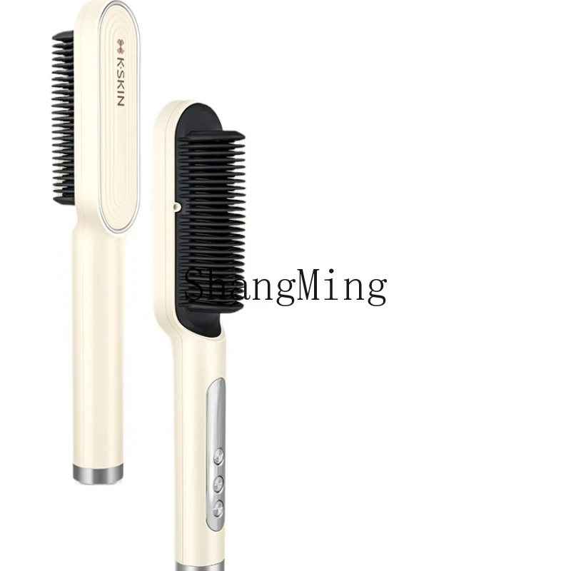 

ZYY negative ion hair straightener dual-purpose lazy person does not hurt the hair, and the inner buckle is large.