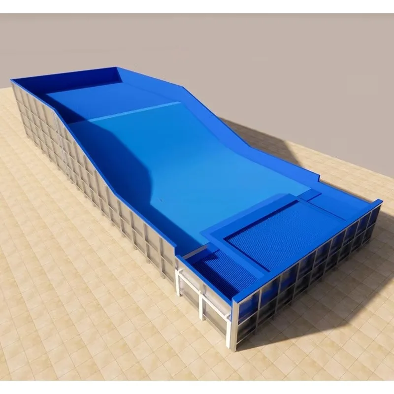 Customized Movable Single Wave Pool Machine 304 Stainless Steel 111 Kw Power Extreme Water Sports Surfing Simulator Surf
