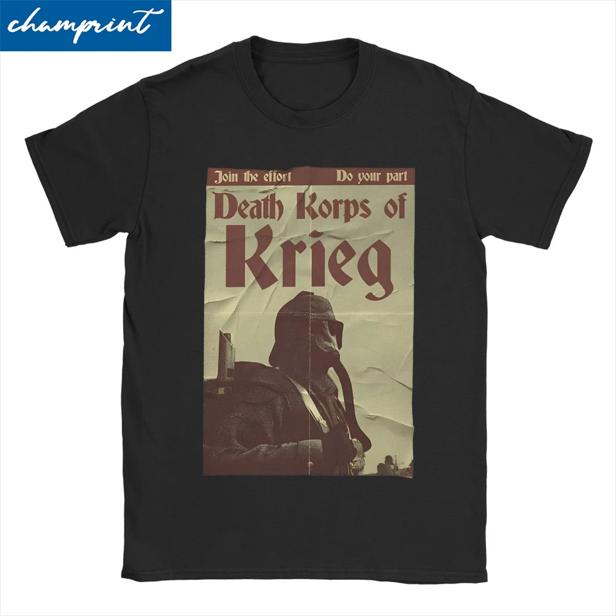 Warhammer 40k Death Korps Recruitment T-Shirts Men Women Cotton Tee Shirt Short Sleeve T Shirts Graphic Printed Clothing