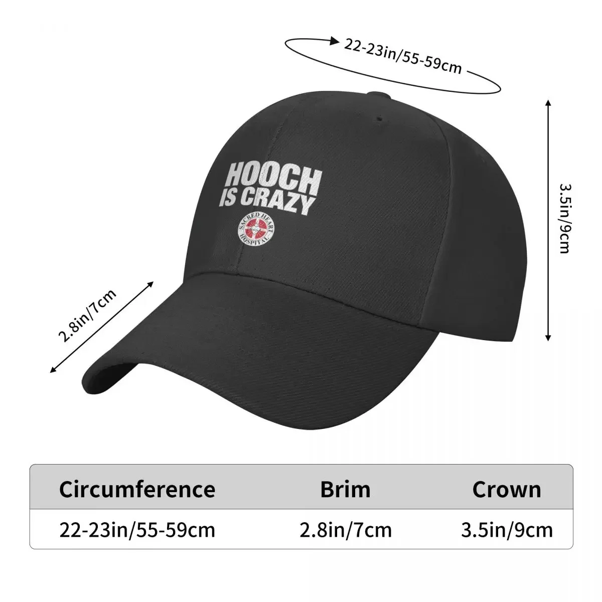 Hooch IS Crazy \t Baseball Cap Thermal Visor Beach Brand Man cap Fashion Beach Boy Women's