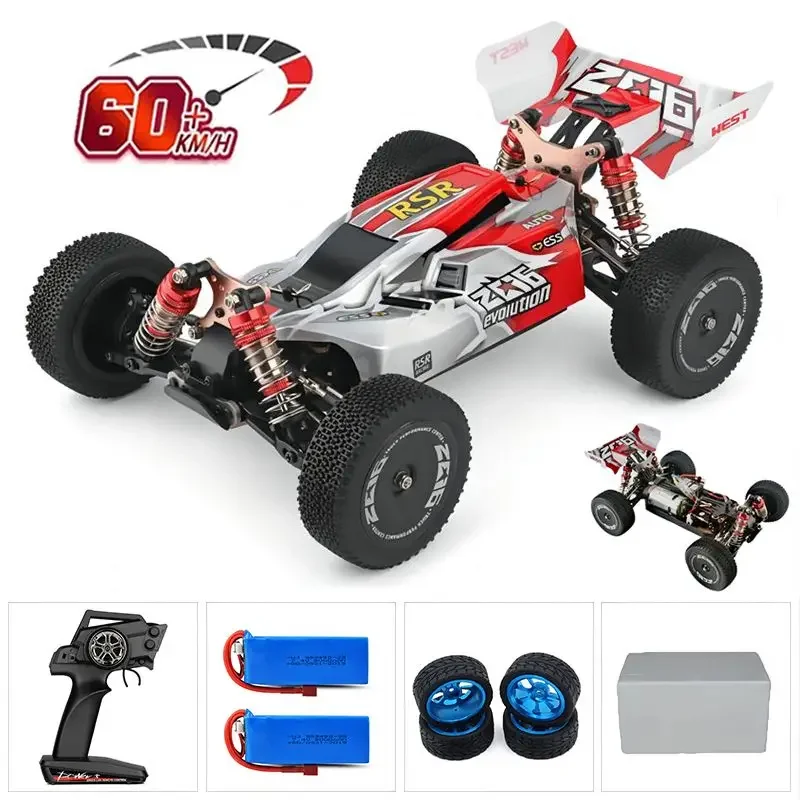 WLtoys 144010 75KM/H 2.4G RC Car Brushless 4WD Electric High Speed Off-Road Remote Control Drift Toys for Children Racing image 3