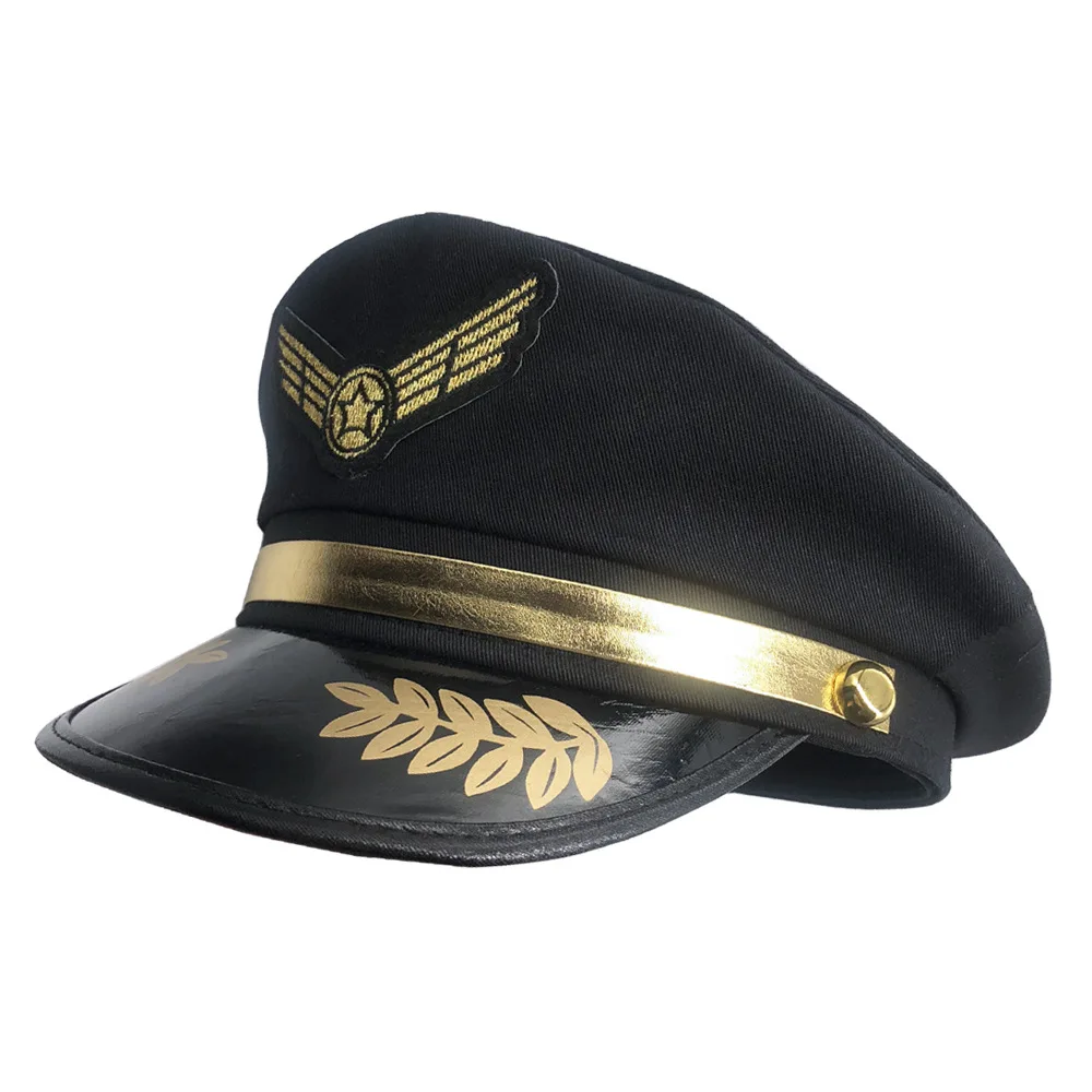 1Pc Creative Octagon Police Cap Classic Adults Police Hat Military Hat Stage Show Cap For Party Cosplay Performance Masquerade