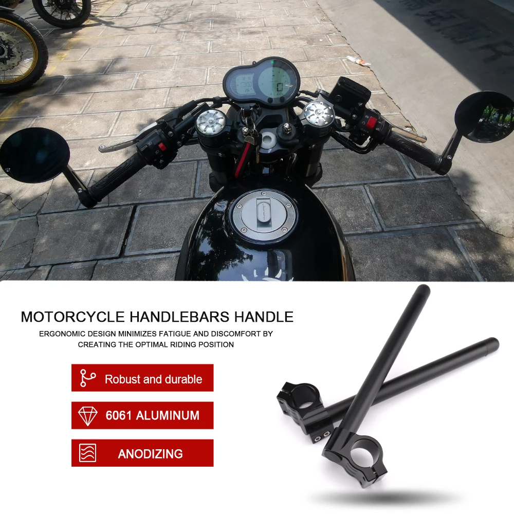 CNC Aluminum Motorcycle Handlebar Clip-Ons Fork Handle Bars Clip ons Fit For YAMAHA YZF R3 2015-2022 YZF R25 2013-2021 R1 R6 R7