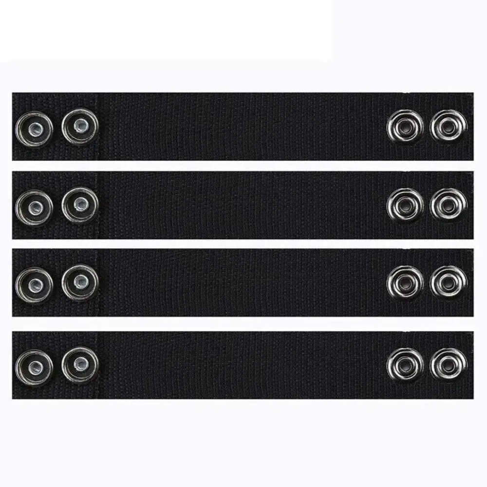 4Pcs New Nylon Belt Buckle Outdoor EDC Strap Belt Keeper Adjustable Black Belt Loop Retainer
