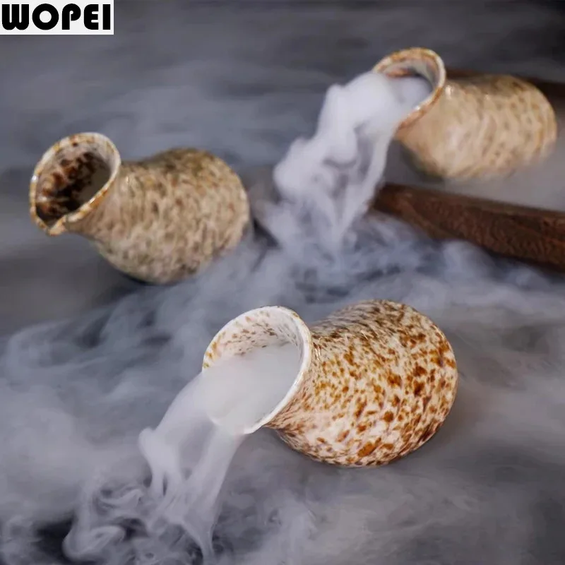 Vintage Ceramic Conch Dry Ice Plate Sashimi Tableware Accessories Sushi Plates Steak Sauce Pot Hotel Specialty Tableware