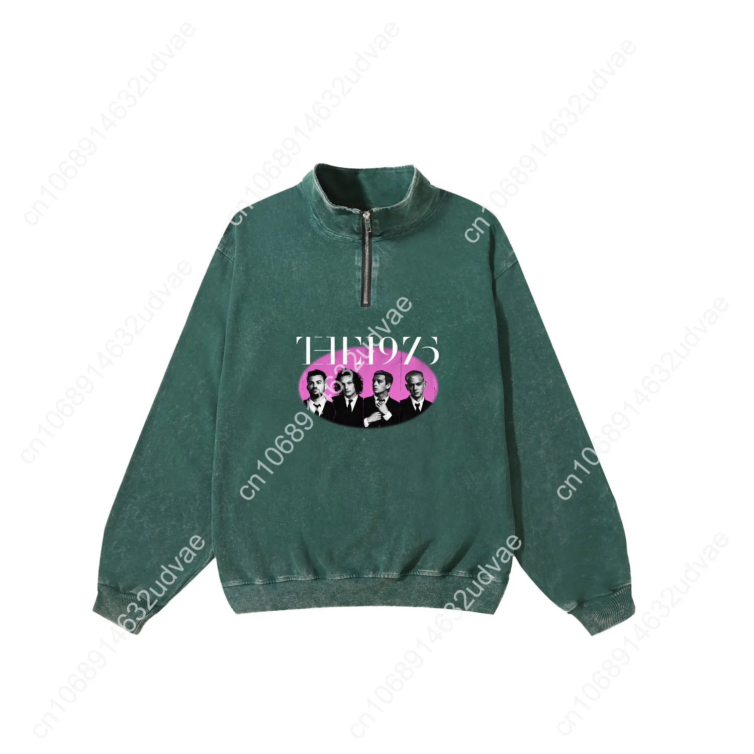 Толстовка в стиле ретро 1975 года для мужчин и женщин, винтажный пуловер для подростков, толстовка на полумолнии, топы на заказ, футболка с рукавами
