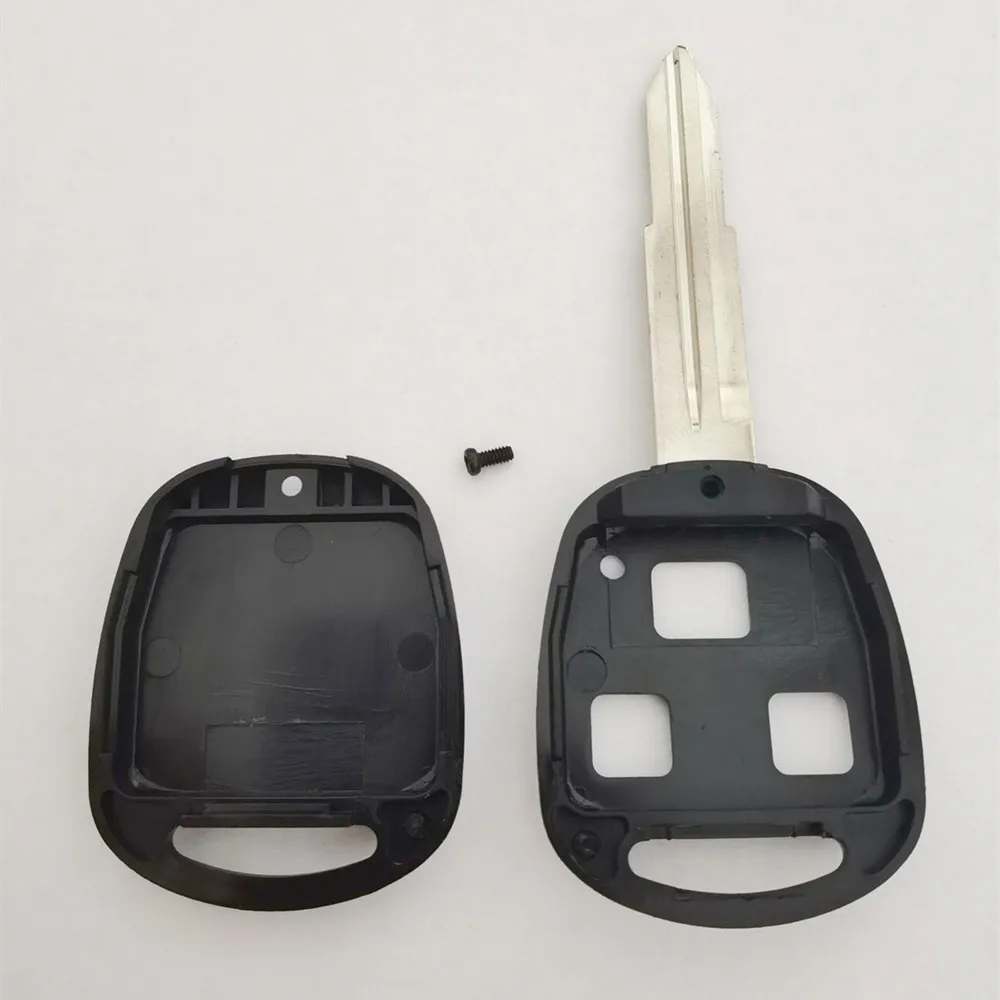 3 Button Remote Car Key Shell Case Cover Fob For Toyota Yaris Prado Tarago Camry Corolla TOY41R