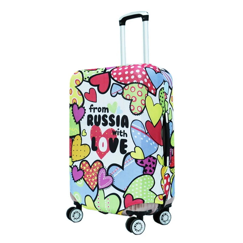 Elastic World Map Luggage Protective Cover Zipper Suit For 18-32 inch Bag Suitcase Covers Trolley Case Cover Travel Accessories