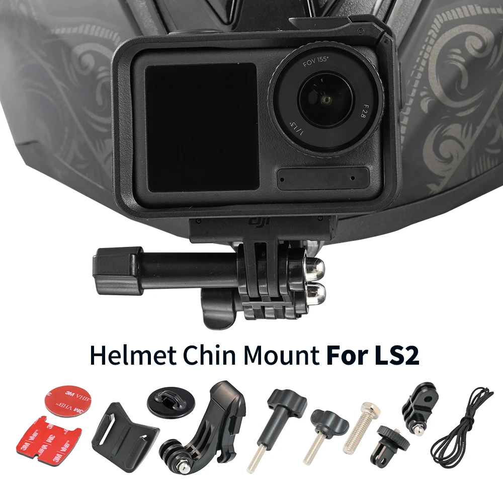Custom Motorcycle Helmet Chin Mount Bracket For FF353/352/358/390/800/801/805 Helmet Action Camera Holder Fit GoProHero Insta360