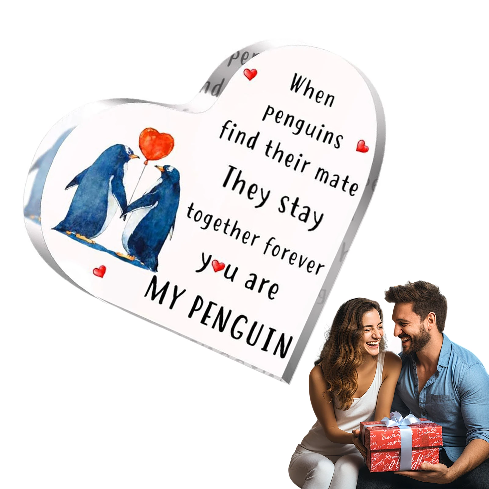 

Прозрачные акриловые украшения на день Святого Валентина, романтические украшения для дома на день Святого Валентина, подходящие для спален, гостиных