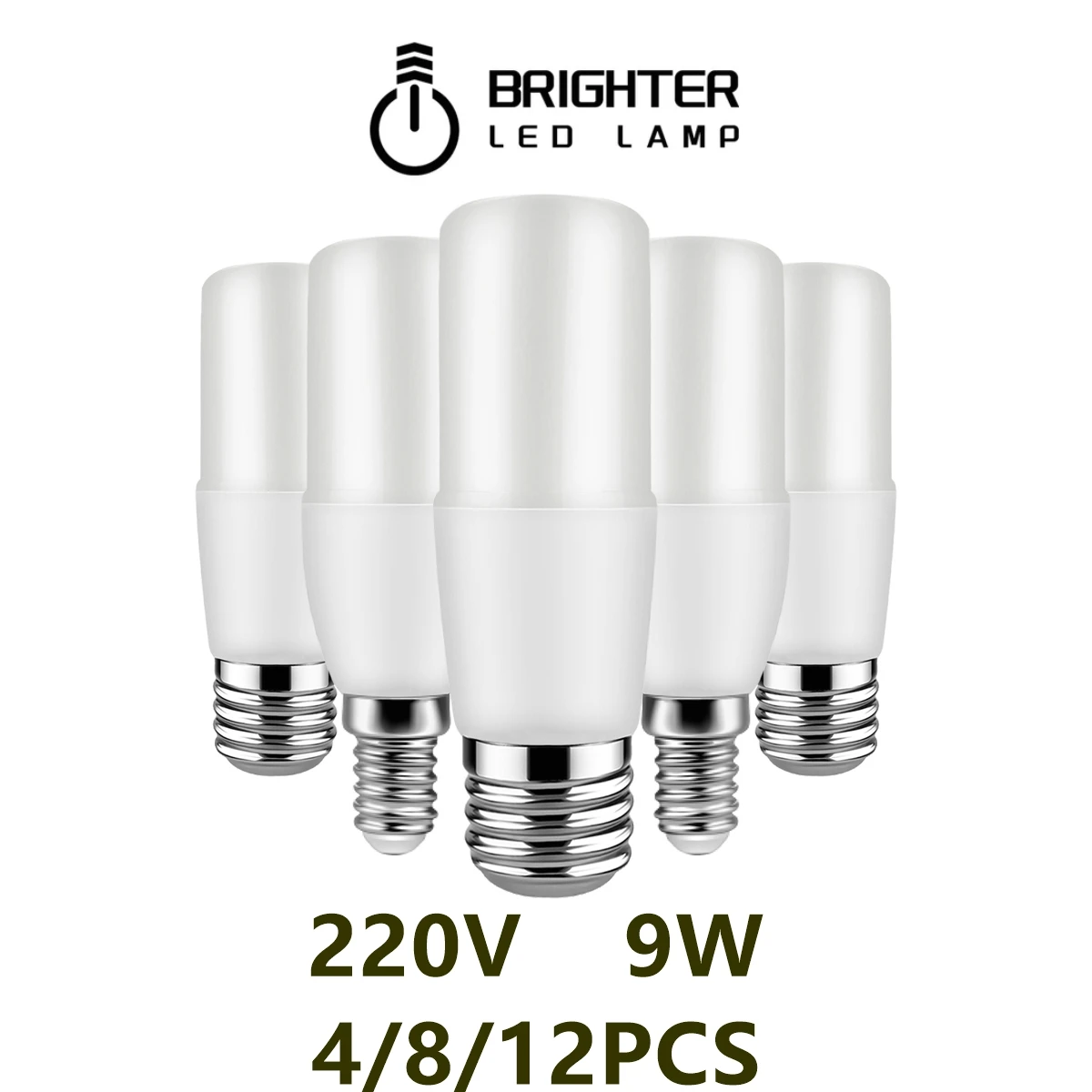 4-12pcs Lamparas Led Bar Led Bulb Bombillas AC220V T37 C37 9W Warm Cold White Lamp for Home Office Decoration Lighting for Room