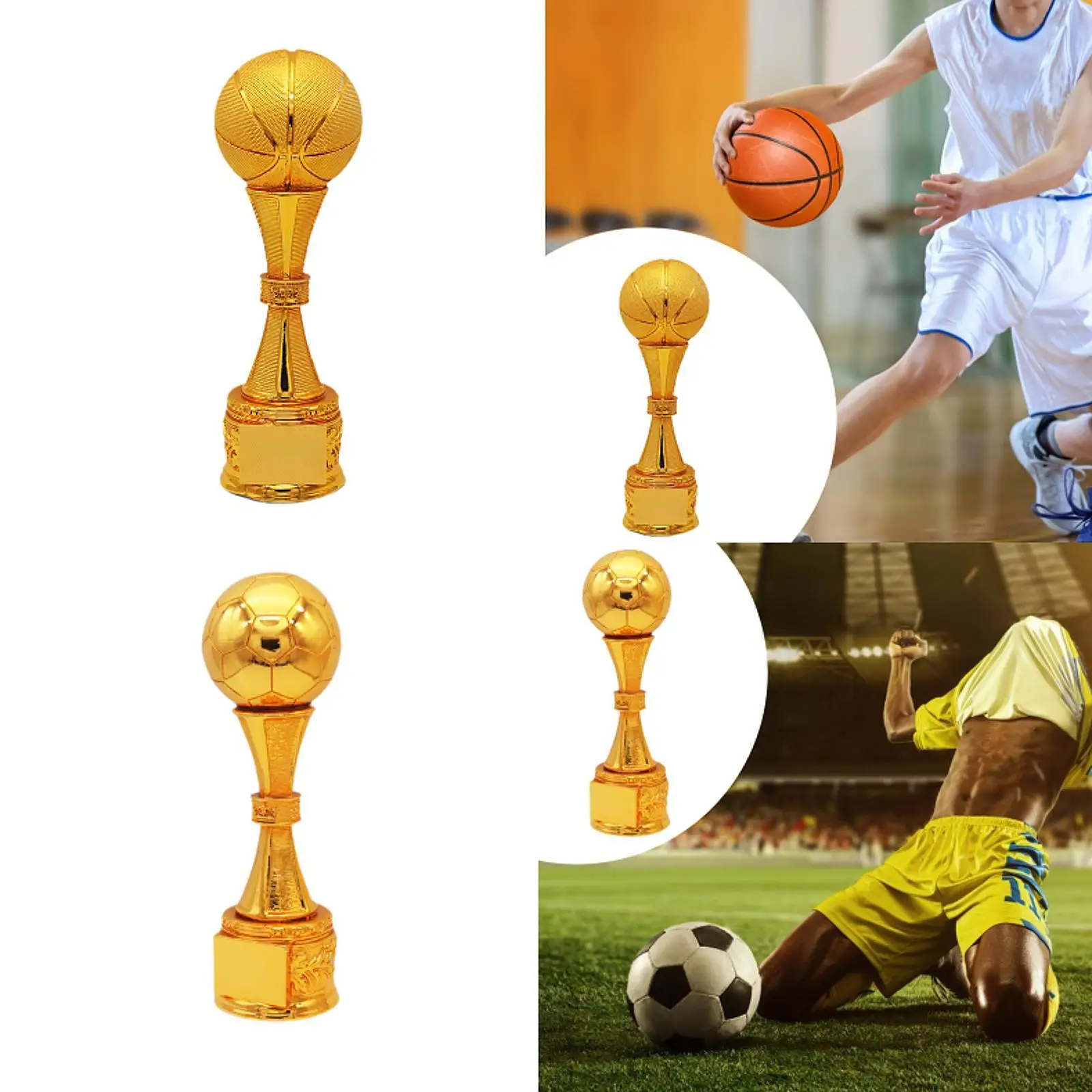 กีฬาถ้วยรางวัลเรซิ่น Carnival รางวัลการมีส่วนร่วมตกแต่งสํานักงานหัตถกรรมวันเกิด Gold Award Trophy League Match Trophy