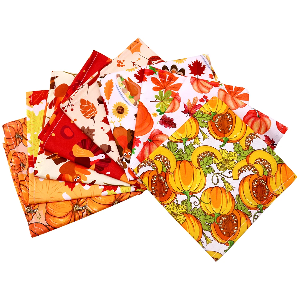 1pcs Fall Dog Bandana Turkey Style Pet Cat Dog Bandanas Scarf Polyester Small Dogs Puppy Bandana Bibs Thanksgiving Dog Supplies