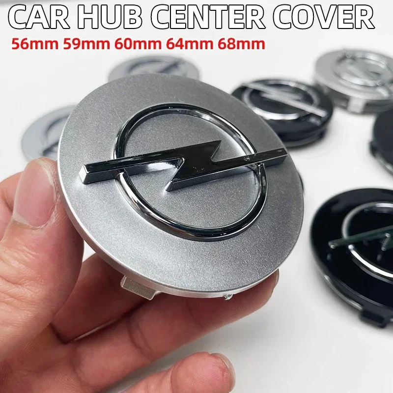 

4pcs 56mm 59mm 60mm 64mm 68mm Wheel Center Cap Logo Hub Cover Badge Emblem For Opel Astra Insignia Vectra Zafira B Antara Corsa