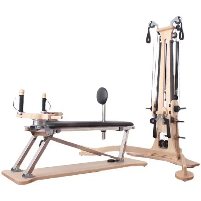 

Pilates Equipment High Quality Wood Pilates Reformer Factories Pulley Tower Combination Unit -Pilates equipment