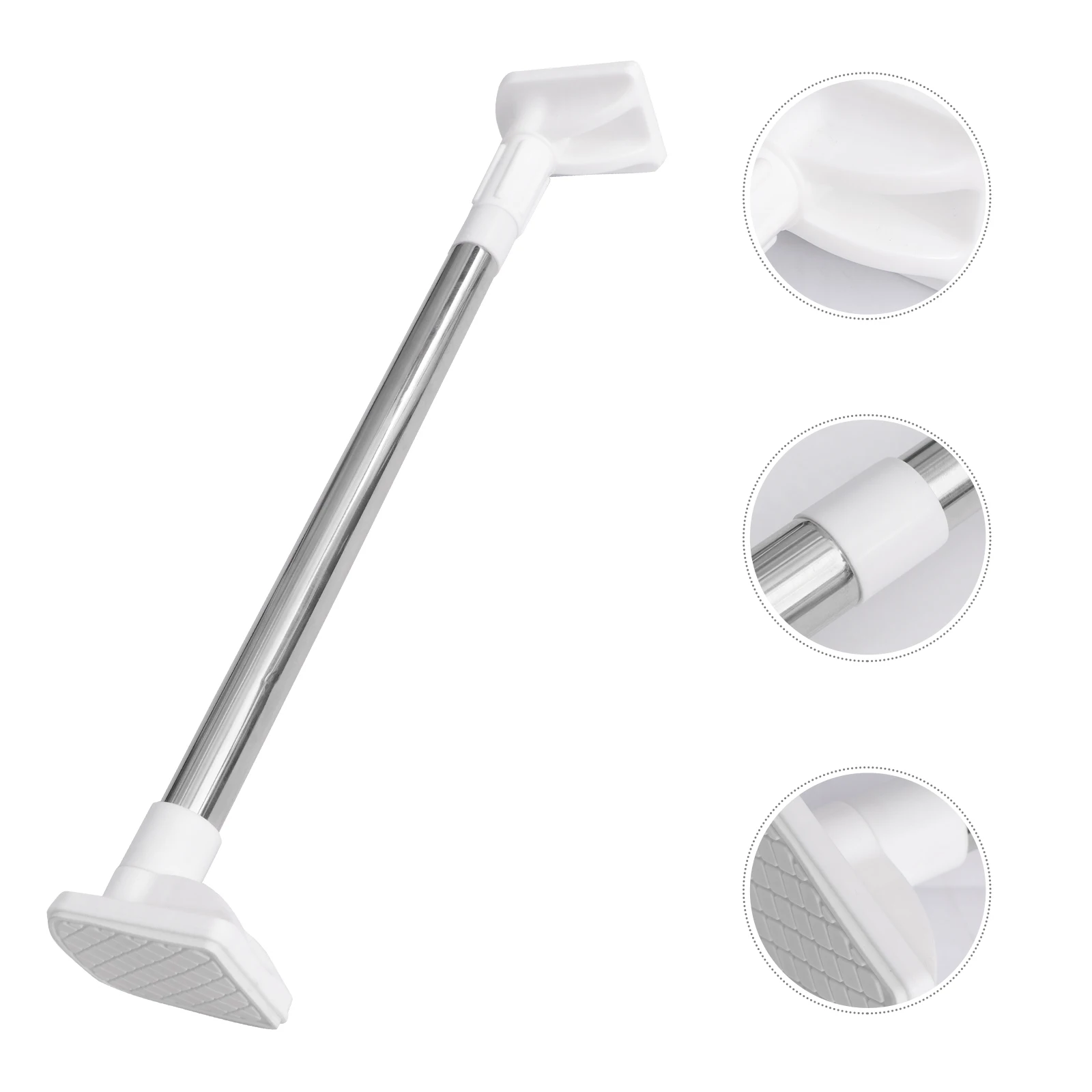 

1pc Adjustable 1 Pack Telescopic Clothes Stainless Steel ABS Corrosion Resistant Smooth Surface Easy Install Flexible