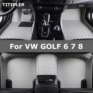 TIPHER Custom Car Carpets für VW Golf 6 7 8 Automobil -Teppiche Cochete Zubehör 10 Hauptverkaufsteppichgolf 6 - №3