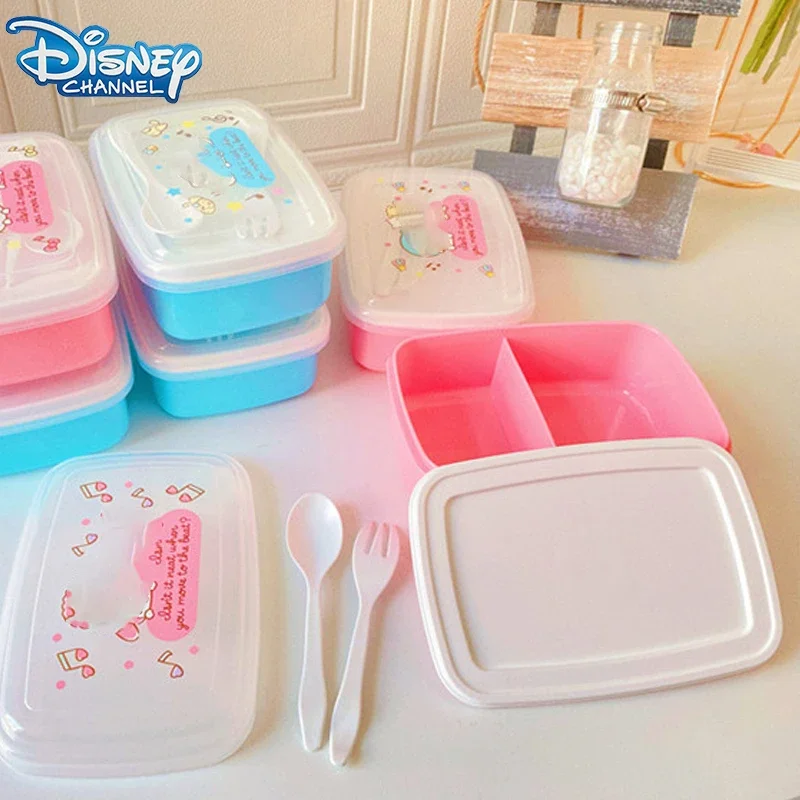 Disney Stitch Lunch Box Lunch Box Cartoon Cute Crisper Student Fruit Lunch Box Frozen Anna Elsa Party Gift nuovo