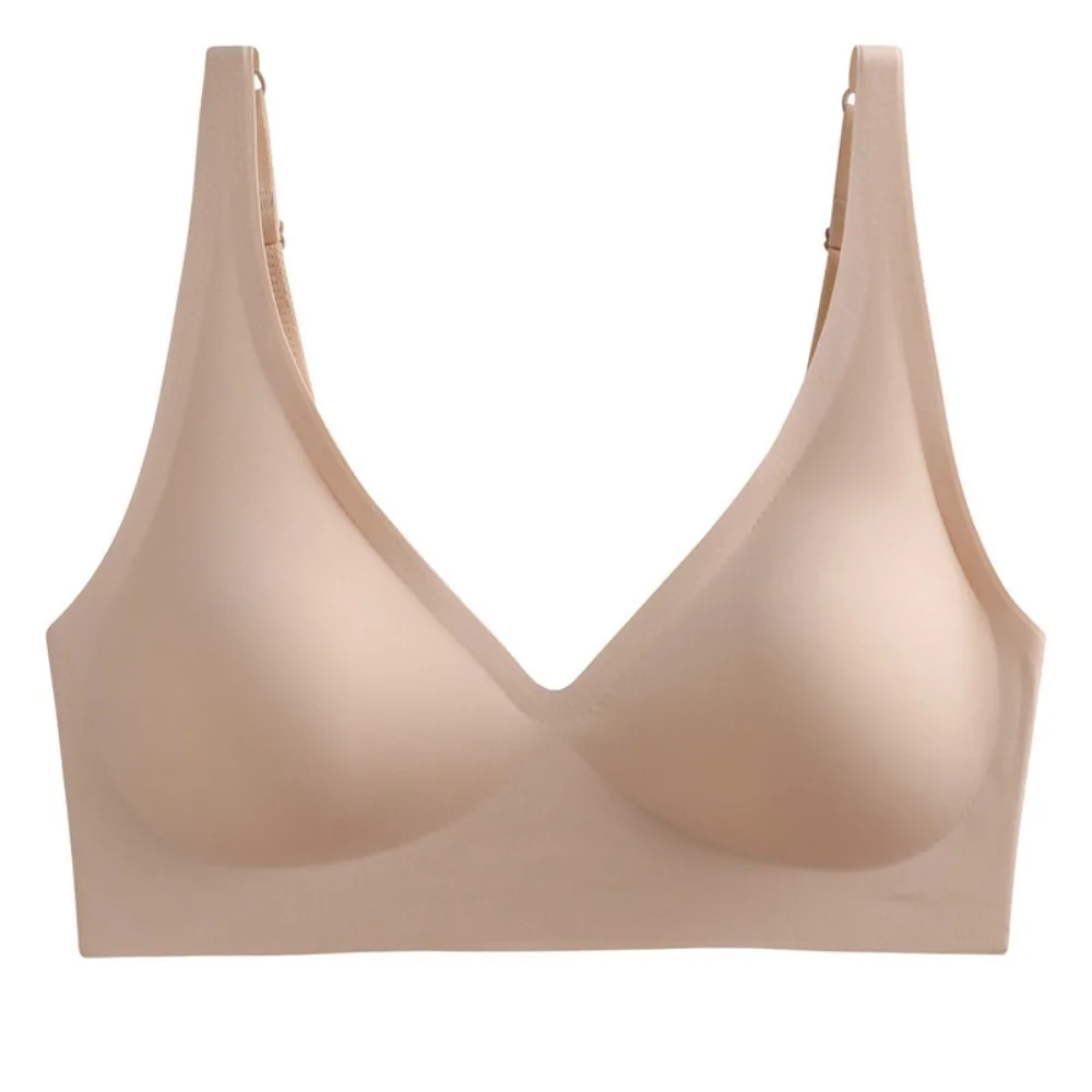 

Breathable Close-fitting Wireless Bra Beautiful Back Shockproof Underwear for Women Cheongsam Style Seamless Bra Running