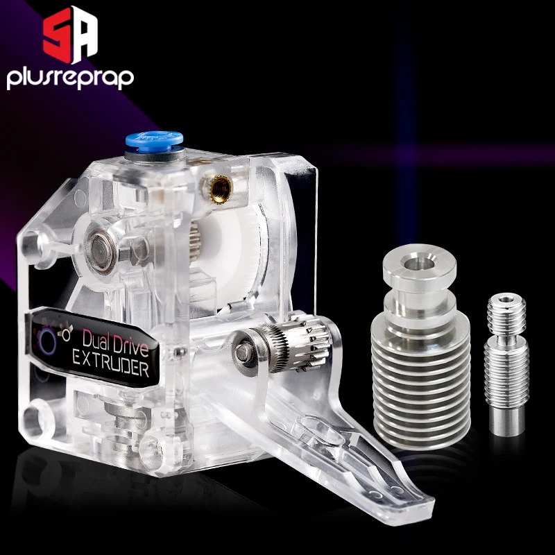 

Dual Drive Extruder Titanium Alloy Heatbreak V6 Radiator 3d Printer Upgrade Bowden Direct Extrusion for CR10 S Ender 3 V2 5S