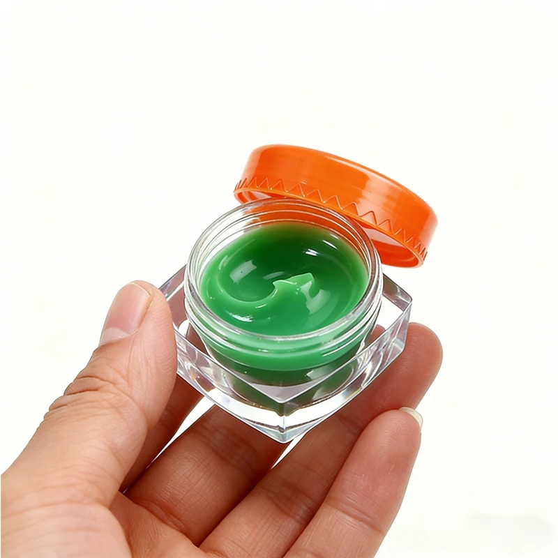100Pcs 3g 5g Square Shape Plastic Cosmetic Jars Sample Pots Empty Travel Containers For Eye Shadow Nails Powder Creams Jewelry