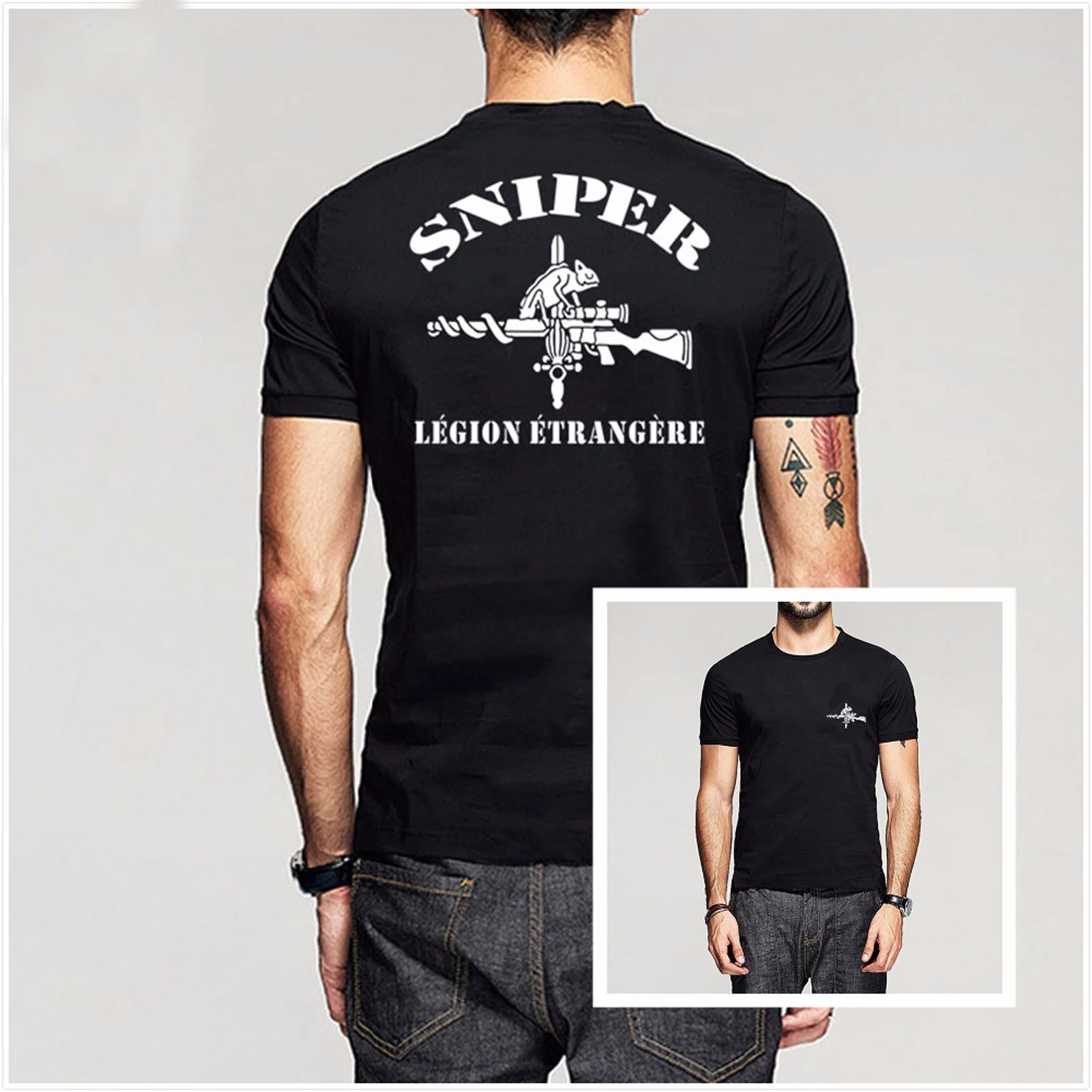 French Foreign Legion Special Forces Sniper T Shirt. Short Sleeve 100% Cotton Casual T-shirts Loose Top Size S-3XL