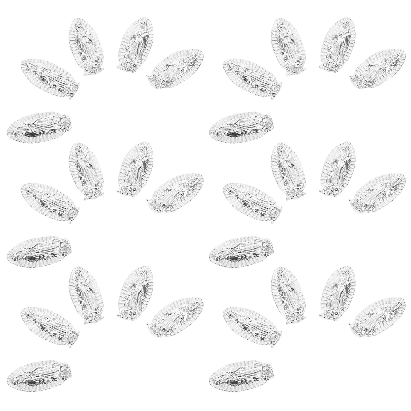 

100Pcs Buddha Statue Nail Charms Metal Alloy Embossed 3D Nail Art Decoration Supplies for Manicure Jewelry Accessories