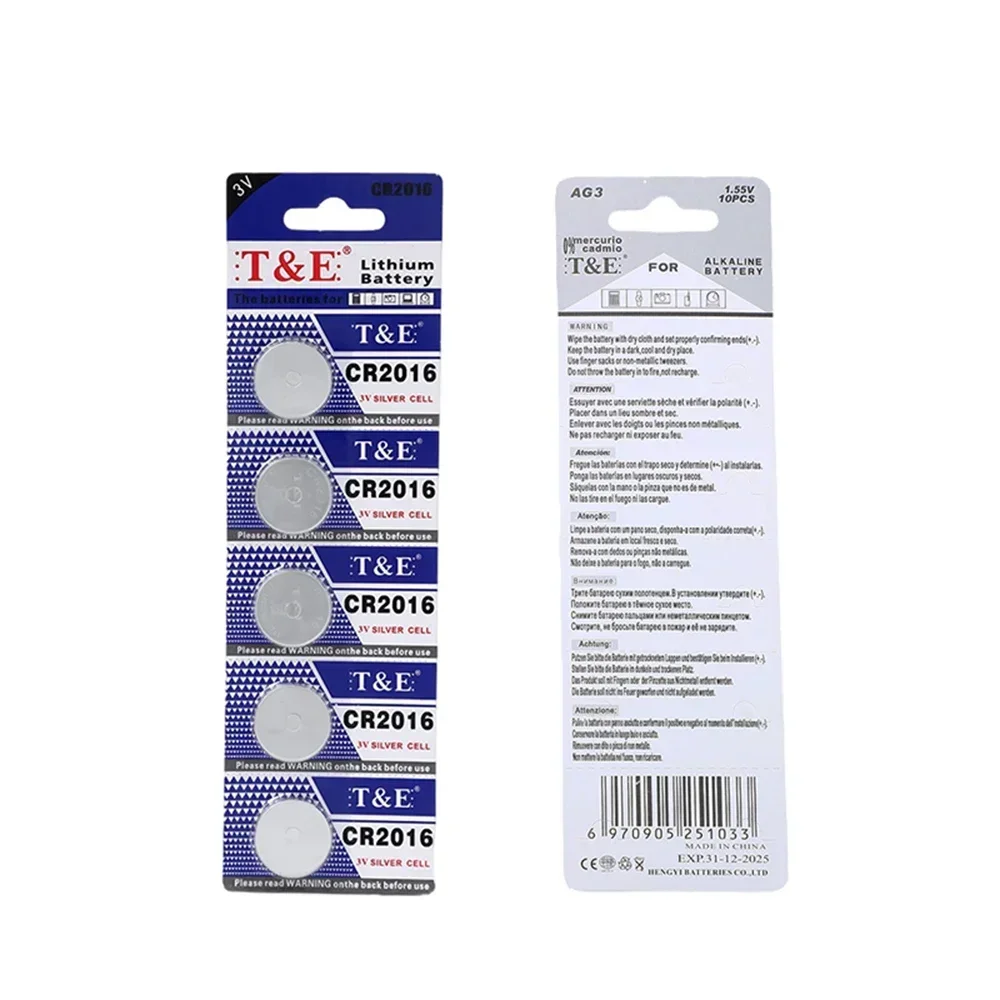 2-50 baterias de célula tipo moeda cr2016 cr 2016 dl2016 br2016 lm2016 ecr2016 3v bateria de botão de lítio para relógio chave remota 80mah