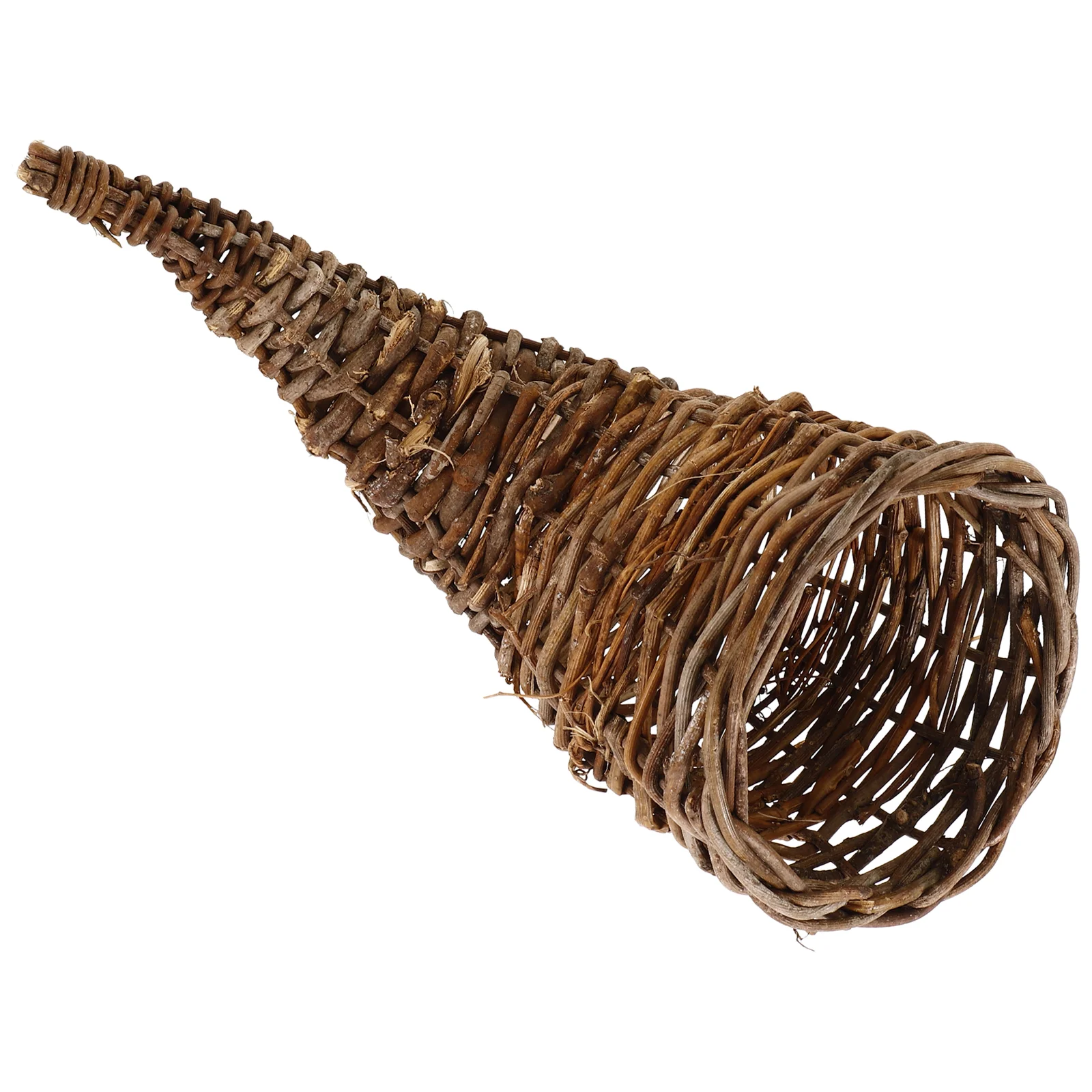 Horn Basket Ornaments Gift Rattan Woven Cornucopia Multipurpose Storage Food Serving Tray Fruit Bread Sundries Household Fruits